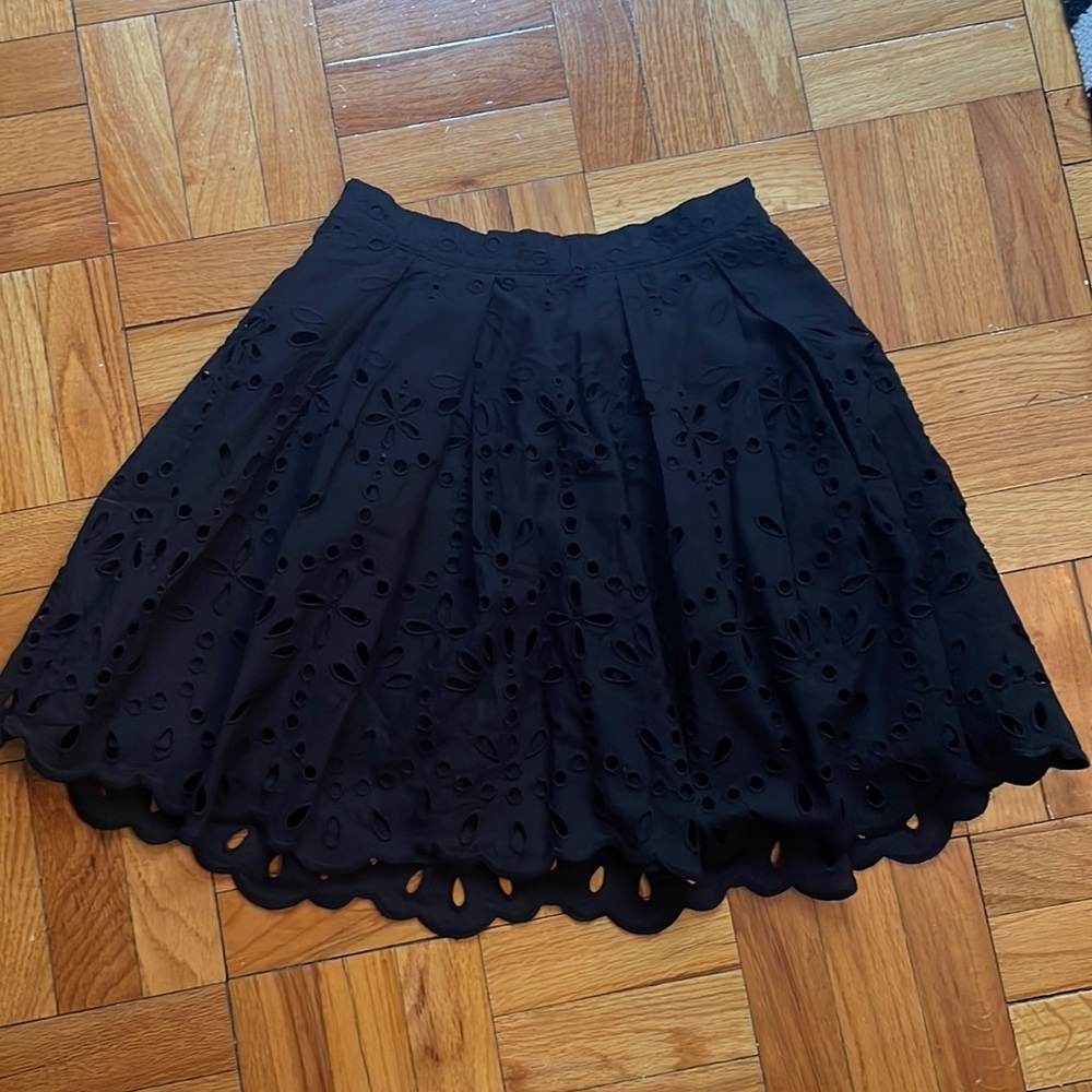 NWT! Black eyelet skirt
